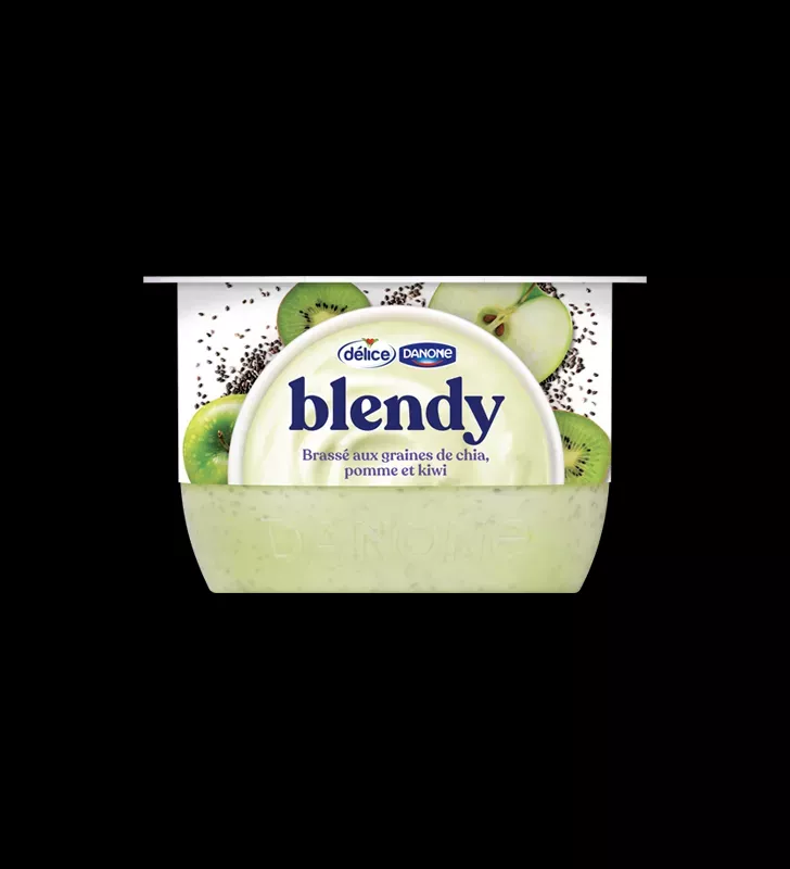 YAOURT BLENDY POMME KIWI  DELICE 120 GR