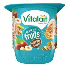 YAOURT BRASSE  FRUITS SECS ET GRAIN VITALAIT 100 G